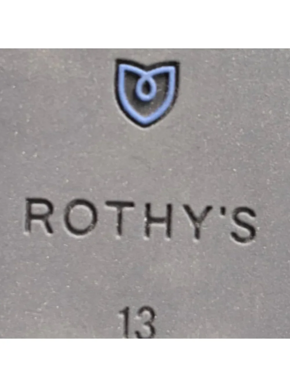 Rothy's The Square Womens Size 13 Beige Blue Casual Classic Slip On Ballet Flats